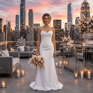 Detachable Train Mermaid Wedding Dress - Diva Melody
