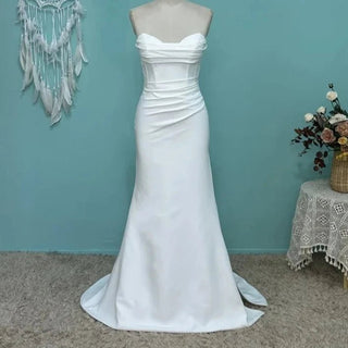 Detachable Train Mermaid Wedding Dress - Diva Melody