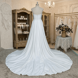 Detachable Train Mermaid Wedding Dress - Diva Melody