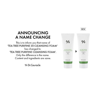 [Dr.Ceuracle] Tea Tree Purifine 30 Cleansing Foam 150g - Diva Melody