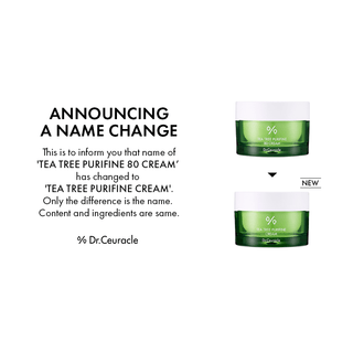 [Dr.Ceuracle] Tea Tree Purifine 80 Cream 50g - Diva Melody