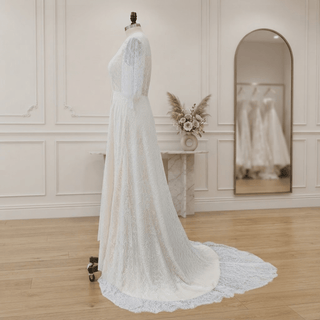 Dreamy Bohemian Wedding Dress - Diva Melody