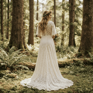 Dreamy Bohemian Wedding Dress - Diva Melody