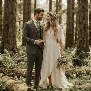Dreamy Bohemian Wedding Dress - Diva Melody
