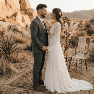 Dreamy Chiffon Bridal Gown - Diva Melody