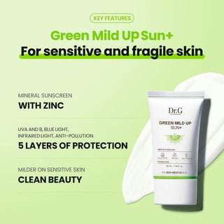 [Dr.G] Green Mild Up Sun SPF 50+/ PA++++ 50ml - Diva Melody