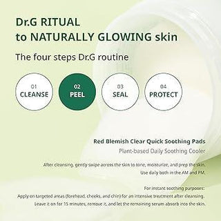 [Dr.G] Red Blemish Clear Quick Soothing Pads 70ea - Diva Melody