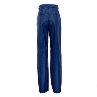 Eco - leather High Waist Fleece Lined Winter Pants Trousers - Diva Melody