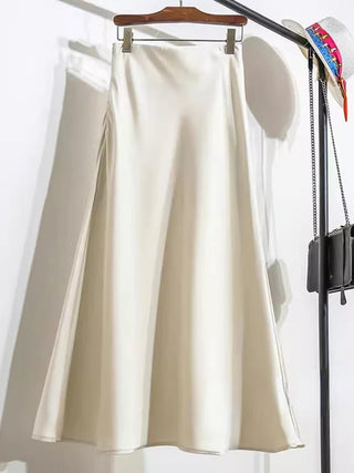 Elastic High Waist Slim Long Skirt - Diva Melody