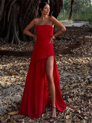 Elegant Backless Slim Fit Party Dress - Diva Melody