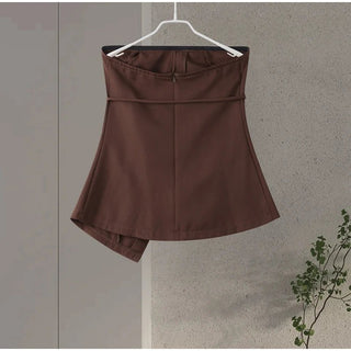 Elegant Backless Top & Wide Leg Pants Set - Diva Melody