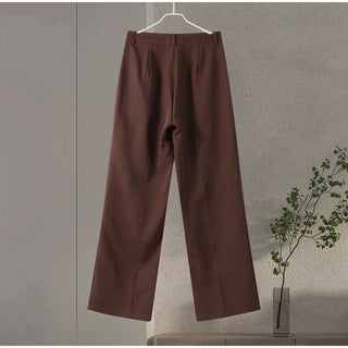 Elegant Backless Top & Wide Leg Pants Set - Diva Melody