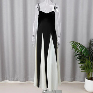 Elegant Black White Fashion Dress - Diva Melody