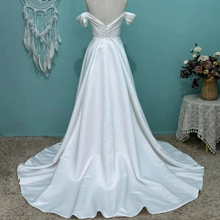 Elegant Cap Sleeve Wedding Dress - Diva Melody