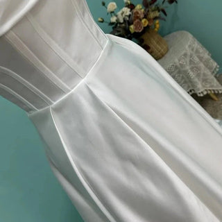 Elegant Cap Sleeve Wedding Dress - Diva Melody