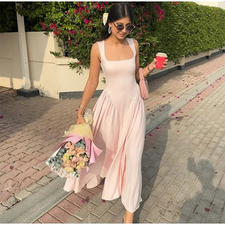 Elegant & Casual Pleated A - Line Dress - Diva Melody