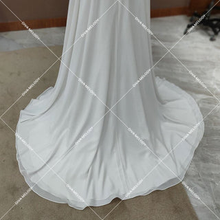 Elegant Chiffon Long Sleeves Bridal Gown - Diva Melody