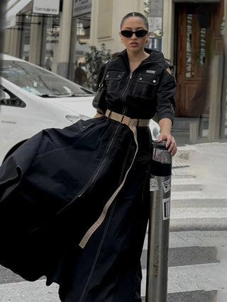 Elegant Cold - Shoulder Long Dress - Diva Melody