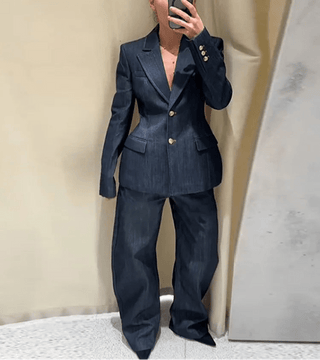 Elegant Denim Pants Sets - Diva Melody