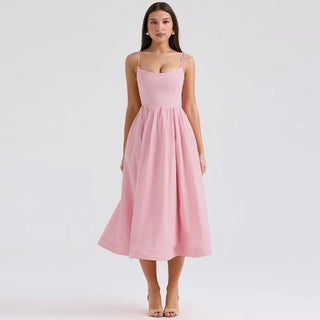 Elegant Fashion Midi Summer Dress - Diva Melody