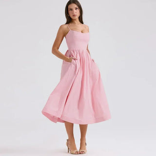 Elegant Fashion Midi Summer Dress - Diva Melody