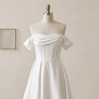 Elegant High-end Satin Wedding Dress - Diva Melody