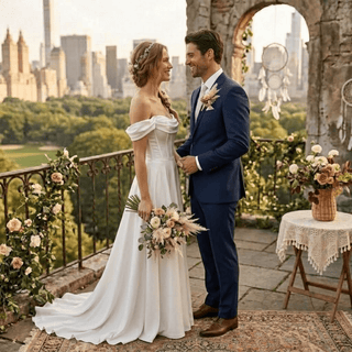 Elegant High-end Satin Wedding Dress - Diva Melody