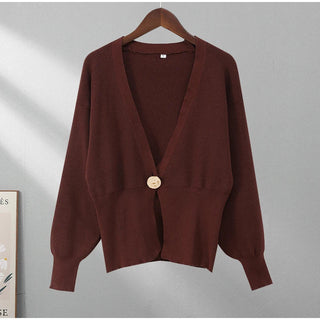 Elegant Knit Button Cardigan - Diva Melody