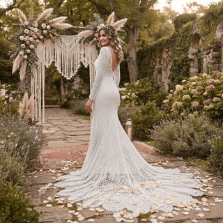 Elegant Lace Bridal Gown - Diva Melody
