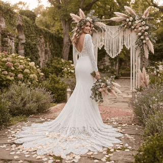 Elegant Lace Bridal Gown - Diva Melody