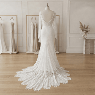 Elegant Lace Bridal Gown - Diva Melody