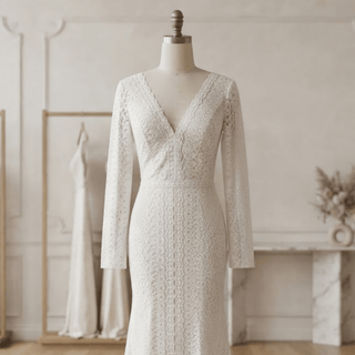 Elegant Lace Mermaid Wedding Dress - Diva Melody