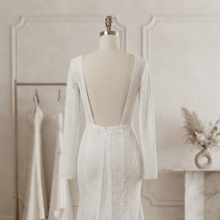 Elegant Lace Mermaid Wedding Dress - Diva Melody