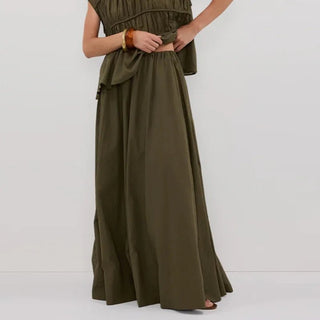 Elegant Pleated Tank Top & Wide Leg Pants Set - Diva Melody