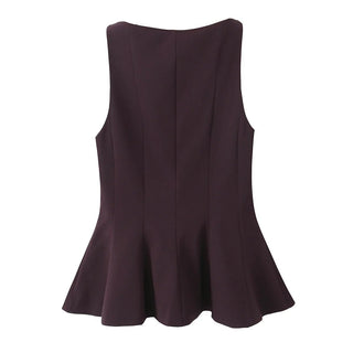 Elegant Ruffle Sleeveless Top - Diva Melody