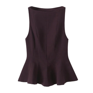 Elegant Ruffle Sleeveless Top - Diva Melody