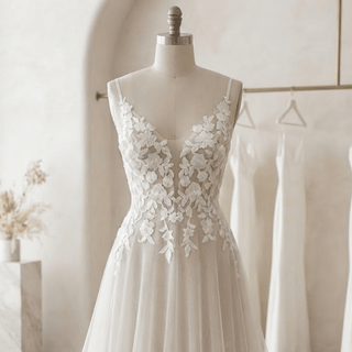 Elegant Sequined Bridal Gown - Diva Melody