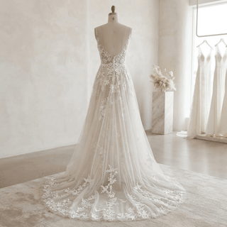 Elegant Sequined Bridal Gown - Diva Melody