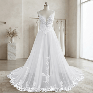 Elegant Sequined Bridal Gown - Diva Melody