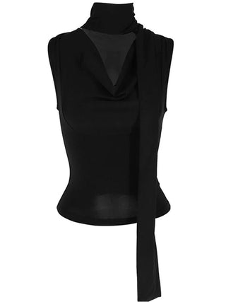 Elegant Sleeveless V - Neck Top - Diva Melody