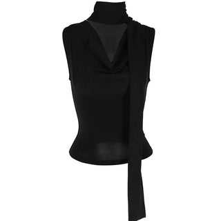 Elegant Sleeveless V - Neck Top - Diva Melody