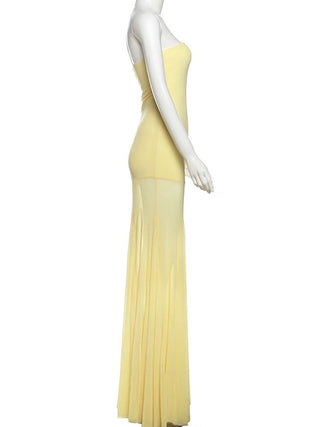 Elegant Strapless Pleated Dress - Diva Melody