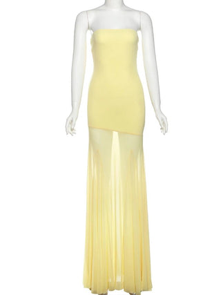 Elegant Strapless Pleated Dress - Diva Melody