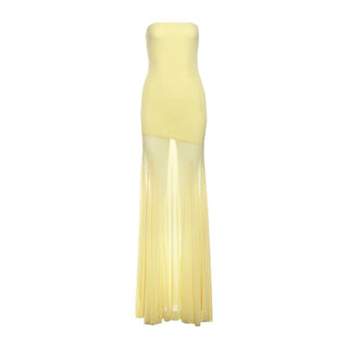 Elegant Strapless Pleated Dress - Diva Melody