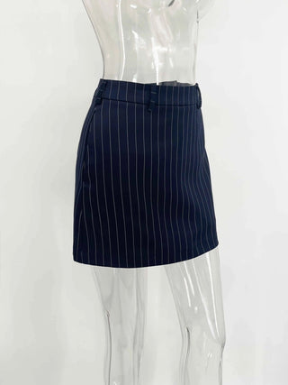 Elegant Striped 3‑Piece Dress Set - Diva Melody