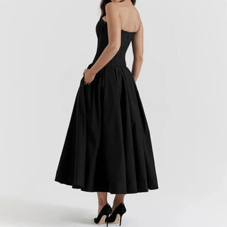 Elegant Summer Strapless Dress - Diva Melody