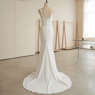 Ethereal Satin Bridal Dress - Diva Melody