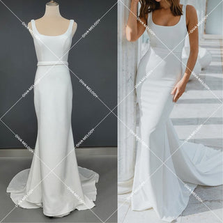 Ethereal Satin Bridal Dress - Diva Melody