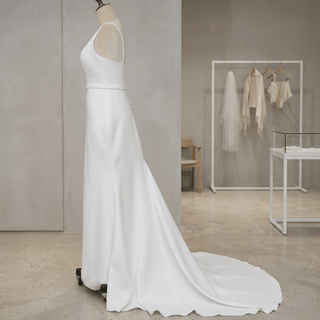 Ethereal Satin Bridal Dress - Diva Melody