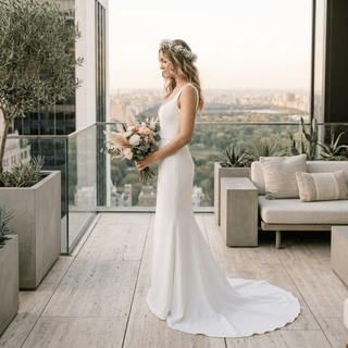 Ethereal Satin Bridal Dress - Diva Melody